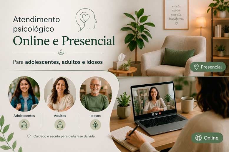 Atendimento psicológico na Ilha do Governador